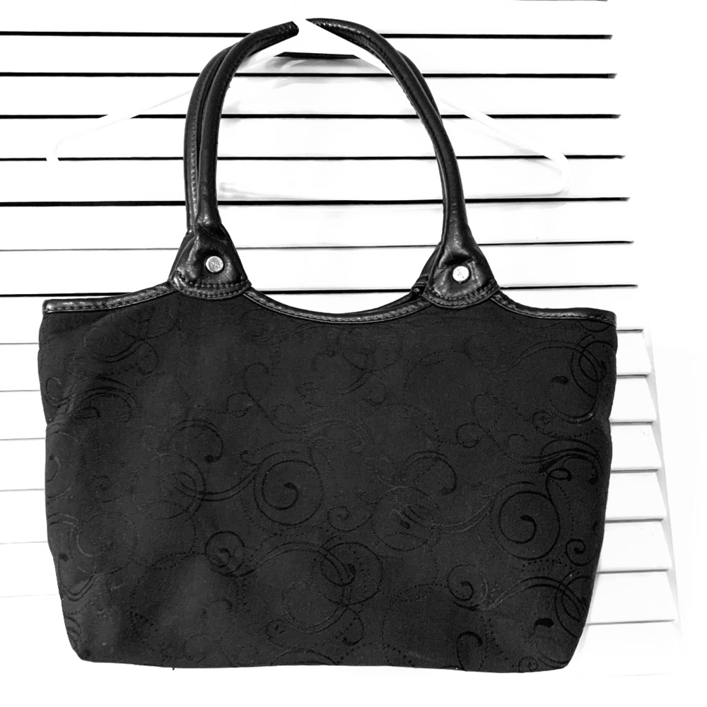 Thirty One Black Swirls Shoulder Bag